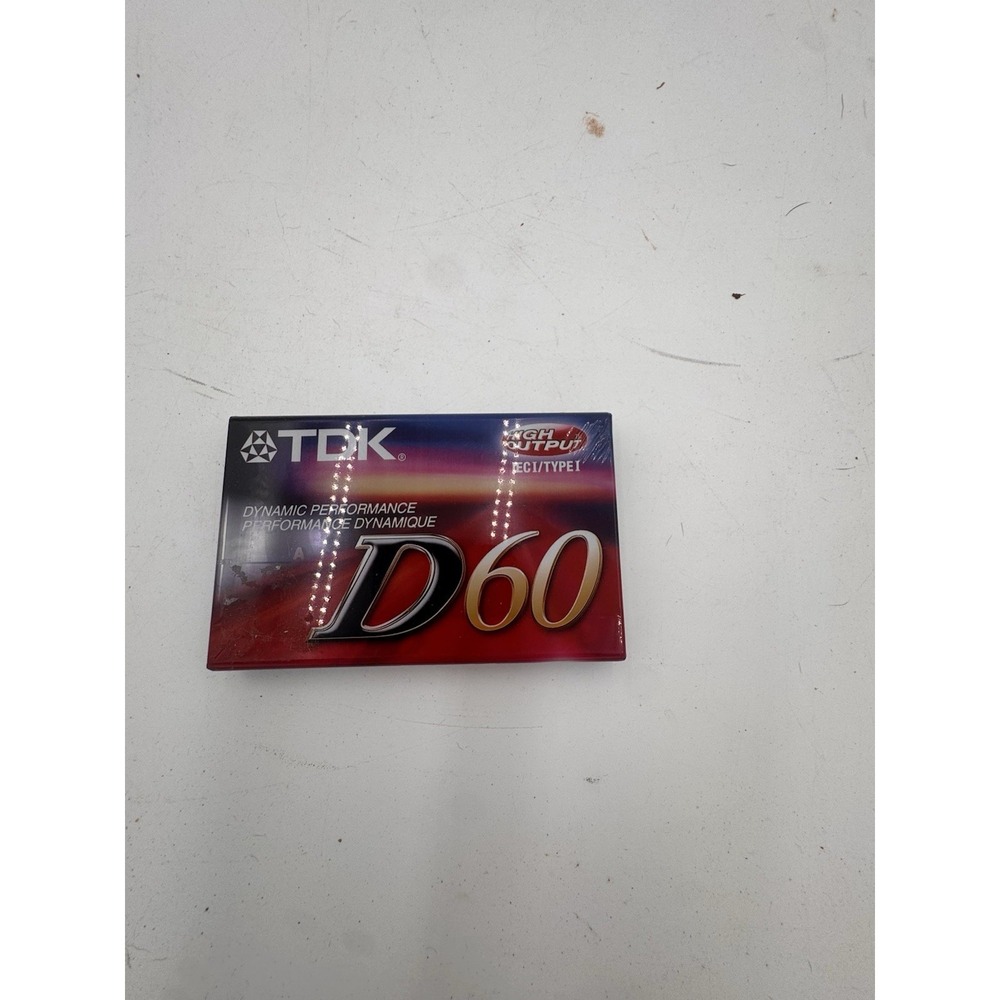Sealed TDK D60‎ Blank Cassette Tapes New IECI Type I High Output